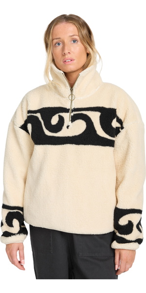 2025 Billabong Womens Dont You Half Zip Pullover EBJPF00119 - Whitecap
